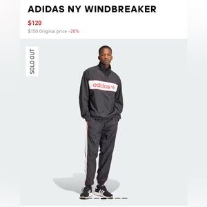 Adidas Men's Black and Red Tracksuit